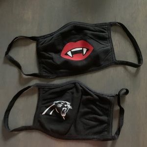 Carolina Panthers face mask